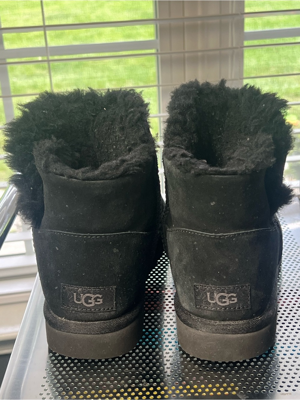 Black UGG Bailey Button Snap